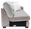 Made in Canada Koda 2-Piece Left-Facing Chenille Fabric Sectional with Reversible Cushions - Plush Paloma Grey | Sofa sectionnel de gauche Koda 2 pièces fabriqué au Canada en tissu de chenille avec coussins réversibles - gris Paloma luxueux