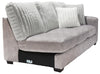 Made in Canada Koda 2-Piece Left-Facing Chenille Fabric Sectional with Reversible Cushions - Plush Paloma Grey | Sofa sectionnel de gauche Koda 2 pièces fabriqué au Canada en tissu de chenille avec coussins réversibles - gris Paloma luxueux