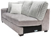 Made in Canada Koda 2-Piece Right-Facing Chenille Fabric Sectional with Reversible Cushions - Plush Paloma Grey | Sofa sectionnel de droite Koda 2 pièces fabriqué au Canada en tissu de chenille avec coussins réversibles - gris Paloma luxueux