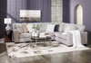 Made in Canada Koda 2-Piece Right-Facing Chenille Fabric Sectional with Reversible Cushions - Plush Paloma Grey | Sofa sectionnel de droite Koda 2 pièces fabriqué au Canada en tissu de chenille avec coussins réversibles - gris Paloma luxueux