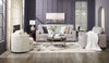 Made in Canada Koda 41" Chenille and Faux Fur Fabric Chair with Removable Cushions - Plush Paloma Grey | Fauteuil Koda de 41 po fabriqué au Canada en tissu de chenille et de fausse fourrure avec coussins amovibles - gris Paloma luxueux