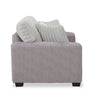 Made in Canada Koda 67" Chenille and Faux Fur Fabric Loveseat with Removable Cushions - Plush Paloma Grey | Causeuse Koda de 67 po fabriquée au Canada en tissu de chenille et de fausse fourrure avec coussins amovibles - gris Paloma luxueux