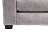 Made in Canada Koda 67" Chenille and Faux Fur Fabric Loveseat with Removable Cushions - Plush Paloma Grey | Causeuse Koda de 67 po fabriquée au Canada en tissu de chenille et de fausse fourrure avec coussins amovibles - gris Paloma luxueux