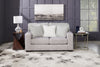 Made in Canada Koda 67" Chenille and Faux Fur Fabric Loveseat with Removable Cushions - Plush Paloma Grey | Causeuse Koda de 67 po fabriquée au Canada en tissu de chenille et de fausse fourrure avec coussins amovibles - gris Paloma luxueux