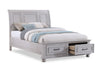 Kylie Platform Storage Bed with Headboard & Frame, Sand - Queen Size | Lit plateforme de rangement Kylie sable avec tête de lit et cadre de lit - format grand lit