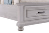 Kylie Platform Storage Bed with Headboard & Frame, Sand - Queen Size | Lit plateforme de rangement Kylie sable avec tête de lit et cadre de lit - format grand lit