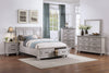 Kylie Platform Storage Bed with Headboard & Frame, Sand - Queen Size | Lit plateforme de rangement Kylie sable avec tête de lit et cadre de lit - format grand lit