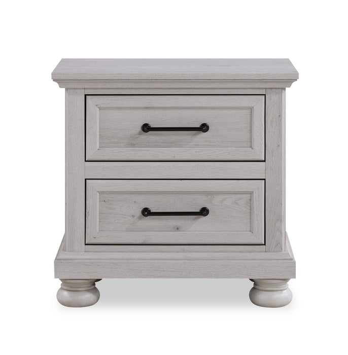 Kylie 6pc Bedroom Set with Storage Bed, Dresser, Mirror & Nightstand, Sand - Queen Size