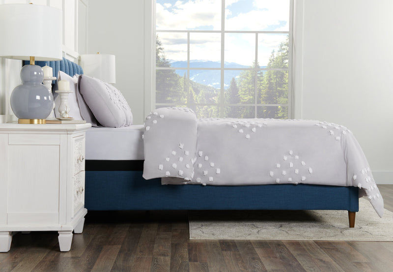 Lake 3-Piece King Comforter Set - Grey