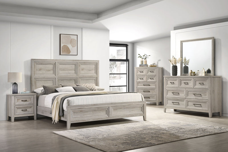 Lara Bedroom 7-Drawer Dresser, 60.6\"W x 38\"H - Antique Grey