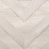 Lark Panel Bed with Headboard & Frame for Kids, Chevron Pattern, Rustic White - Twin Size | Lit à panneaux Lark blanc rustique pour enfants avec tête de lit, cadre et motif de chevrons - format lit simple