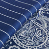 Lochlan 3-Piece King Comforter Set - Navy and White | Ensemble d’édredon Lochlan 3 pièces pour très grand lit - bleu marine et blanc