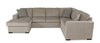 Made in Canada Legend 3-Piece Left-Facing Chenille Fabric Sleeper Sectional with Storage Chaise - Platinum Beige | Sofa-lit sectionnel de gauche Legend 3 pièces fabriqué au Canada en tissu de chenille avec fauteuil long de rangement - beige platine
