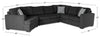 Made in Canada Legend 3-Piece Left-Facing Chenille Fabric Cuddler Sleeper Sectional - Pepper Grey | Sofa-lit sectionnel de gauche Legend 3 pièces fabriqué au Canada en tissu de chenille avec fauteuil enveloppant - gris poivre
