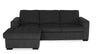 Made in Canada Legend 2-Piece Left-Facing Chenille Fabric Sleeper Sectional with Storage Chaise - Pepper Grey | Sofa-lit sectionnel de gauche Legend 2 pièces fabriqué au Canada en tissu de chenille avec fauteuil long de rangement - gris poivre