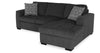 Made in Canada Legend 2-Piece Right-Facing Chenille Fabric Sleeper Sectional with Storage Chaise - Pepper Grey | Sofa-lit sectionnel de droite Legend 2 pièces fabriqué au Canada en tissu de chenille avec fauteuil long de rangement - gris poivre