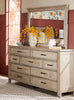 Levi Bedroom 9-Drawer Dresser, 67"W x 38"H, Wood - Drift Grey | Commode Levi de 67 po (L) x 38 po (H) à 9 tiroirs en bois pour la chambre à coucher - gris bois de grève