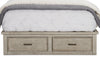 Levi Platform Storage Bed with Headboard & Frame, Wooden, Drift Grey - Queen Size | Lit plateforme de rangement Levi en bois avec tête de lit et cadre de lit, gris bois de grève - format grand lit