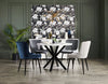 Lexi Dining Chair with Velvet-Look Fabric, Metal - Taupe | Chaise de salle à manger Lexi en tissu d’apparence velours et en métal - taupe