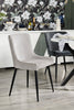 Lexi Dining Chair with Velvet-Look Fabric, Metal - Taupe | Chaise de salle à manger Lexi en tissu d’apparence velours et en métal - taupe