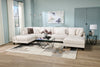 Lounge 6-Piece Chenille Modular Sectional – Beige  | Sofa sectionnel modulaire Lounge 6 pièces en chenille - beige