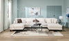 Lounge 6-Piece Chenille Modular Sectional – Beige  | Sofa sectionnel modulaire Lounge 6 pièces en chenille - beige