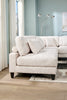 Lounge 5-Piece Chenille Armless Modular Sectional – Beige | Sofa sectionnel modulaire sans accoudoirs Lounge 5 pièces en chenille - beige