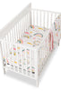 Luna 3-Piece Crib Bedding Set - White and Pink| Literie Luna 3 pièces pour lit de bébé - blanc et rose
