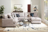 Made in Canada Luxe 3-Piece Right-Facing Fabric Sectional with Removable Cushions - Zaftig Dove Grey | Sofa sectionnel de droite Luxe 3 pièces fabriqué au Canada en tissu avec coussins amovibles - gris colombe Zaftig