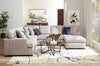 Made in Canada Luxe 3-Piece Right-Facing Fabric Sectional with Removable Cushions - Zaftig Dove Grey | Sofa sectionnel de droite Luxe 3 pièces fabriqué au Canada en tissu avec coussins amovibles - gris colombe Zaftig