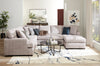 Made in Canada Luxe 3-Piece Right-Facing Fabric Sectional with Removable Cushions - Zaftig Dove Grey | Sofa sectionnel de droite Luxe 3 pièces fabriqué au Canada en tissu avec coussins amovibles - gris colombe Zaftig