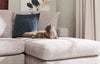 Made in Canada Luxe 3-Piece Right-Facing Fabric Sectional with Removable Cushions - Zaftig Dove Grey | Sofa sectionnel de droite Luxe 3 pièces fabriqué au Canada en tissu avec coussins amovibles - gris colombe Zaftig