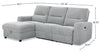 Meadow 2-Piece Left-Facing Chenille Fabric Power Reclining Sectional with Storage Chaise - River Grey | Sofa sectionnel de gauche à inclinaison électrique Meadow 2 pièces en tissu de chenille avec fauteuil long de rangement - gris rivière