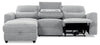 Meadow 2-Piece Left-Facing Chenille Fabric Power Reclining Sectional with Storage Chaise - River Grey | Sofa sectionnel de gauche à inclinaison électrique Meadow 2 pièces en tissu de chenille avec fauteuil long de rangement - gris rivière