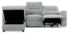 Meadow 2-Piece Left-Facing Chenille Fabric Power Reclining Sectional with Storage Chaise - River Grey | Sofa sectionnel de gauche à inclinaison électrique Meadow 2 pièces en tissu de chenille avec fauteuil long de rangement - gris rivière
