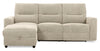 Meadow 2-Piece Left-Facing Chenille Fabric Power Reclining Sectional with Storage Chaise - Taupe | Sofa sectionnel de gauche à inclinaison électrique Meadow 2 pièces en tissu de chenille avec fauteuil long de rangement - taupe