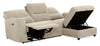 Meadow 2-Piece Right-Facing Chenille Fabric Power Reclining Sectional with Storage Chaise - Taupe | Sofa sectionnel de droite à inclinaison électrique Meadow 2 pièces en tissu de chenille avec fauteuil long de rangement - taupe