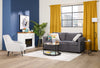 Mehgan 43.8" Modern Electric Fireplace - White & Brown Two Tone | Foyer électrique moderne Mehgan de 43,8 po - deux teintes, blanc et brun
