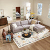 Metro 2-Piece Right-Facing Fabric Sectional with Chaise and Tufted Seat Cushions - Grey | Sofa sectionnel de droite Metro 2 pièces en tissu avec fauteuil long et coussins de siège capitonnés - gris