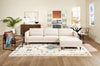 Metro 2-Piece Right-Facing Fabric Sectional with Chaise and Tufted Seat Cushions - Neutral | Sofa sectionnel de droite Metro 2 pièces en tissu avec fauteuil long et coussins de siège capitonnés - neutre