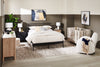Milan Bedside 2-Drawer Nightstand, Mid-Century Modern,  22"W x 26"H - Black | Table de nuit moderne du milieu du 20e siècle Milan de 22 po (l) x 26 po (H) à 2 tiroirs - noire