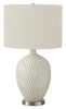 28" Cream Ceramic Table Lamp|Lampe de table de 28 po en céramique crème