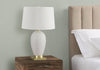 26" White and Gold Table Lamp|Lampe de table de 26 po blanche et dorée