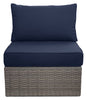 Naples Patio Armless Chair - Blue | Fauteuil sans accoudoirs Naples pour la terrasse - bleu