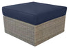 Naples 2-Piece Patio Ottoman Set - Blue | Ensemble de poufs Naples 2 pièces pour la terrasse - bleu
