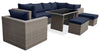 Naples 2-Piece Patio Ottoman Set - Blue | Ensemble de poufs Naples 2 pièces pour la terrasse - bleu