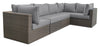 Naples Patio Armless Chair - Grey | Fauteuil sans accoudoirs Naples pour la terrasse - gris