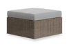 Naples 2-Piece Patio Ottoman Set - Grey | Ensemble de poufs Naples 2 pièces pour la terrasse - gris