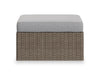 Naples 2-Piece Patio Ottoman Set - Grey | Ensemble de poufs Naples 2 pièces pour la terrasse - gris