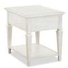Newman  20" Traditional End Table with Storage and Shelf - Alabaster White Pine|Table de bout traditionnelle Newman de 20 po avec rangement et tablette - pin blanc albâtre